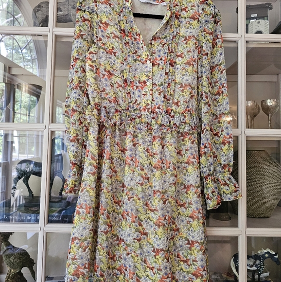 & other stories floral ruffled mini dress cottagecore - Picture 6 of 13
